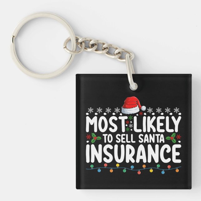 Porte-clefs Plus Susceptible de Vendre l'Assurance de Noël de  (Devant)