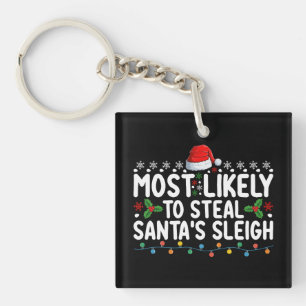 Porte-clefs Plus susceptible de voler le traîneau du Père Noël