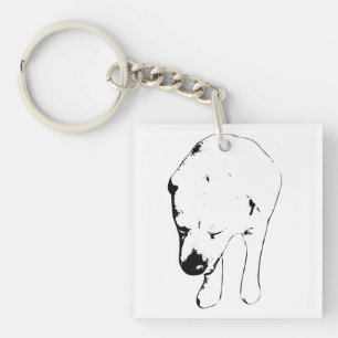 Porte-clefs Poche Labrador, Verre de vacances doux