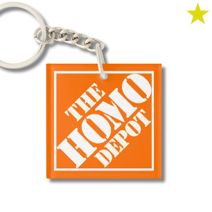 Porte-clefs Pochoir Dépôt Gay Homo LGBTQ Phrase Drôle