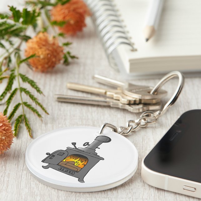 Porte-clefs Poêle à bois (Créateur téléchargé)