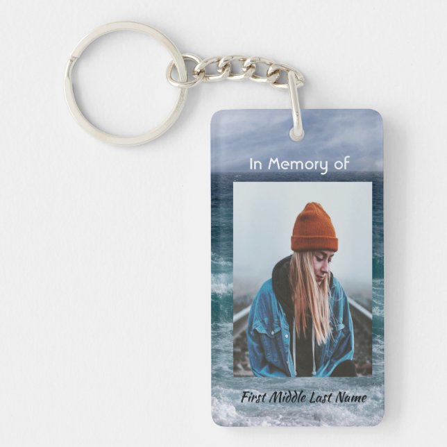 Porte-clefs  Poem Memorial Keepsake Ocean Sea Beach (Devant)