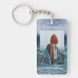 Porte-clefs Poème chrétien souvenir mémorial océan mer plage