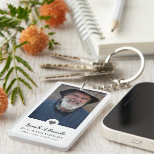 Porte-clefs Poème photo In Love Memory