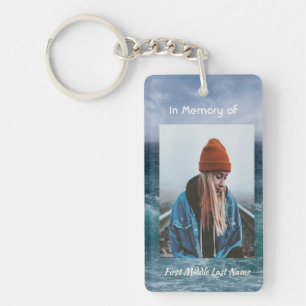 Porte-clefs Poème souvenir mémorial océan mer plage