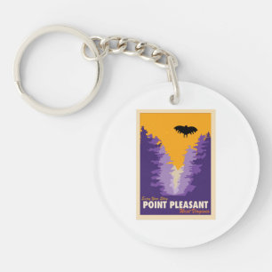 Porte-clefs Point Pleasant Tourisme Carte Postale Classique