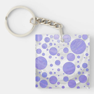 Porte-clefs Point Polka Soleil Violet
