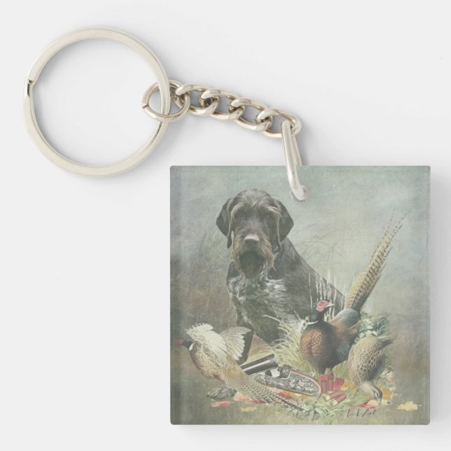 Porte-clefs Pointeur À poils durs allemand (Devant)