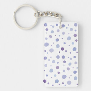 Porte-clefs points noirs peints à la main