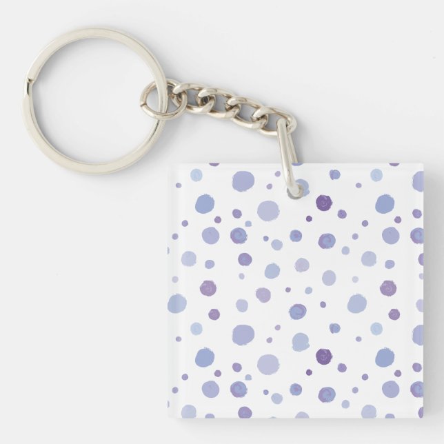 Porte-clefs pois peint à la main (Devant)