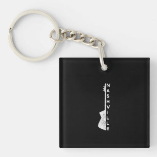 Porte-clefs Poison de Nashville Guitar Country Music Lovers