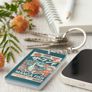 Porte-clefs Poisson Manga