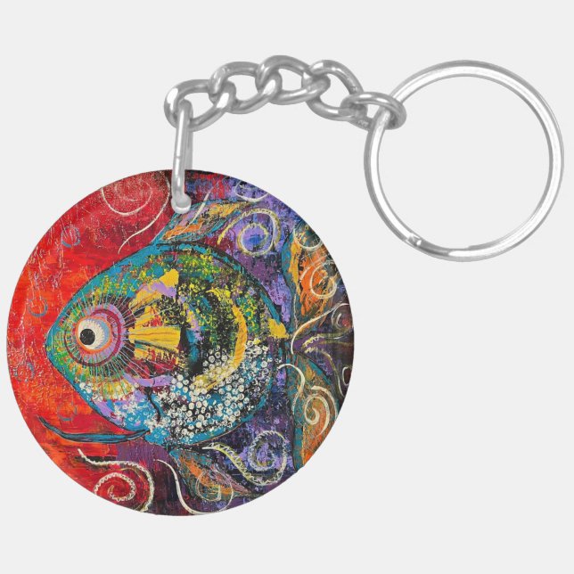 Porte-clefs poisson Porte - clé acrylique (Dos droit)