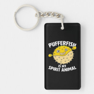 Porte-clefs Poisson-Pufferfish Mon Esprit Animal Puffer Fish P