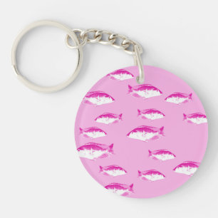 Porte-clefs Poisson rose