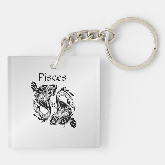 Porte-clefs Poisson Symbole et signe Zodiac Poisson (Dos)