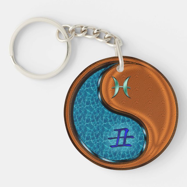 Porte-clefs Poissons & Bois Ox (Devant)