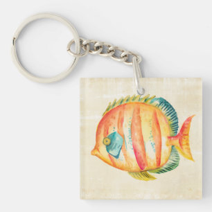 Porte-clefs Poissons colorés d'aquarium