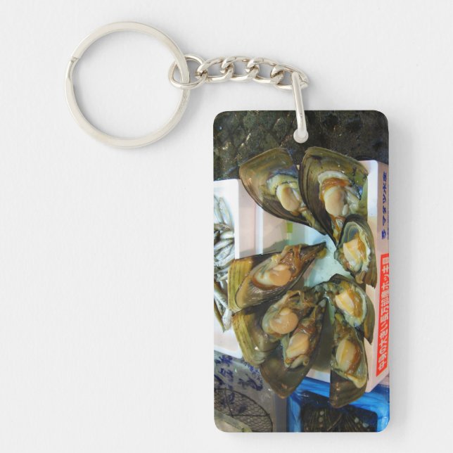 Porte-clefs Poissons de moules géantes Tsukiji, Tokyo, Japon (Devant)