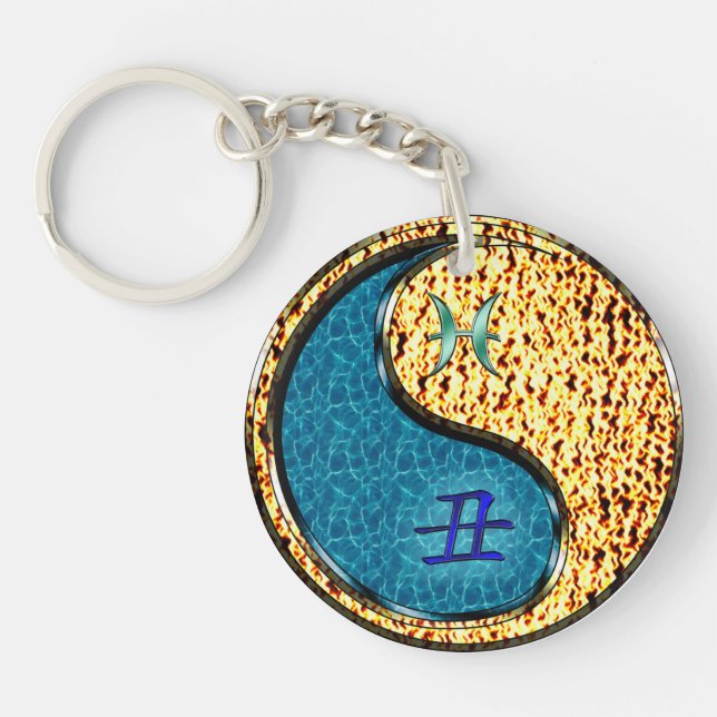 Porte-clefs Poissons et Ox de feu (Devant)