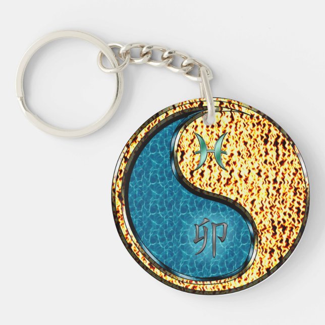 Porte-clefs Poissons et Rabbit de feu (Devant)