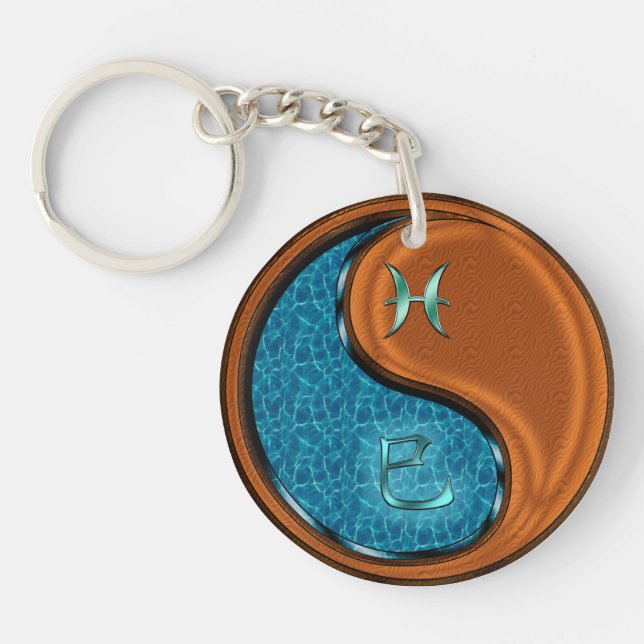 Porte-clefs Poissons et serpent à bois (Devant)