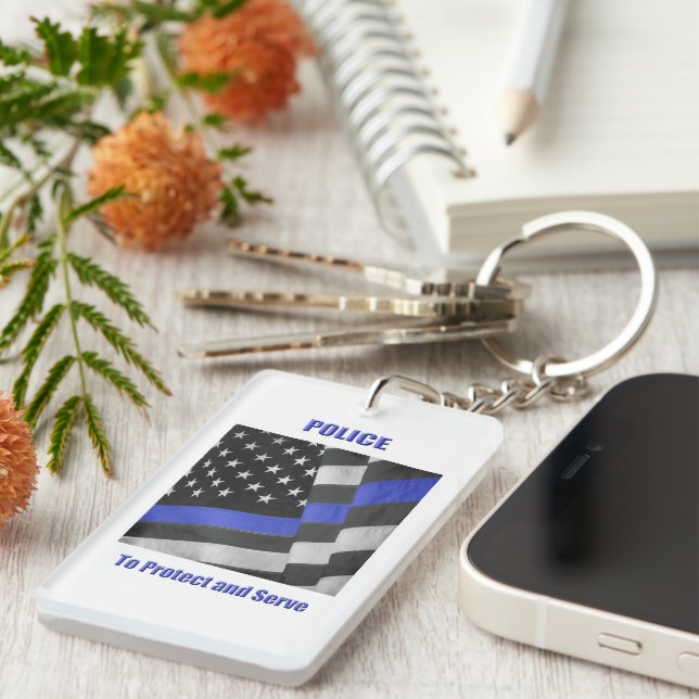 Porte-clefs Police (Devant droit)