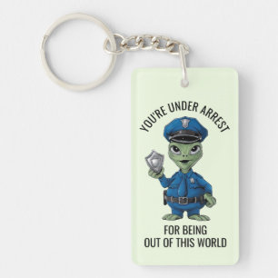 Porte-clefs Policeman Alien