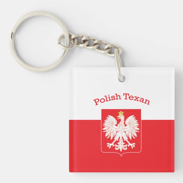 Porte-clefs Polish Texan Eagle Shield (Devant)