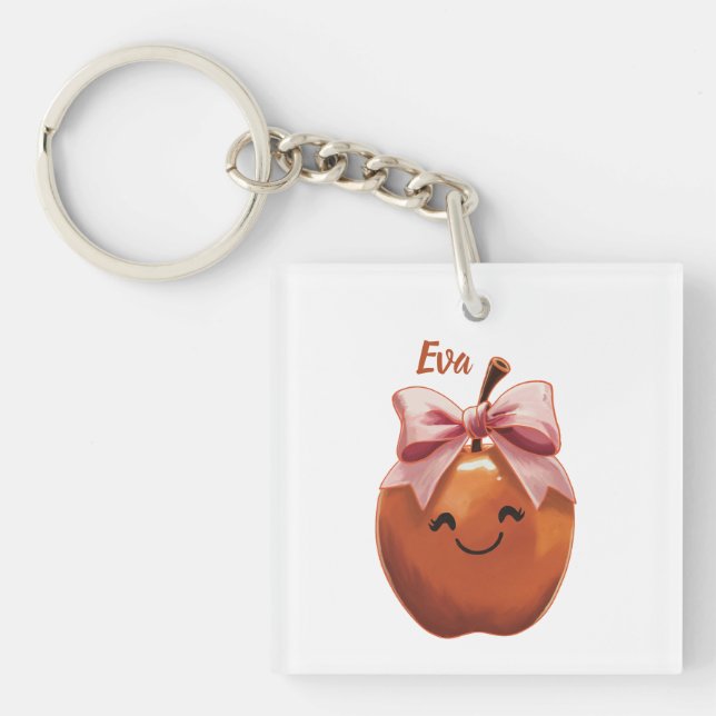 Porte-clefs Pomme Cadeau Sucré (Devant)