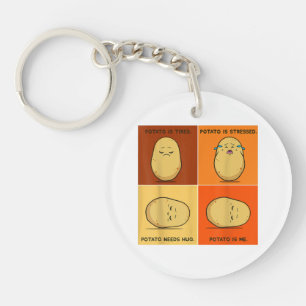 Porte-clefs Pomme de terre Spud Racine Légumes Tater Vegan Lov