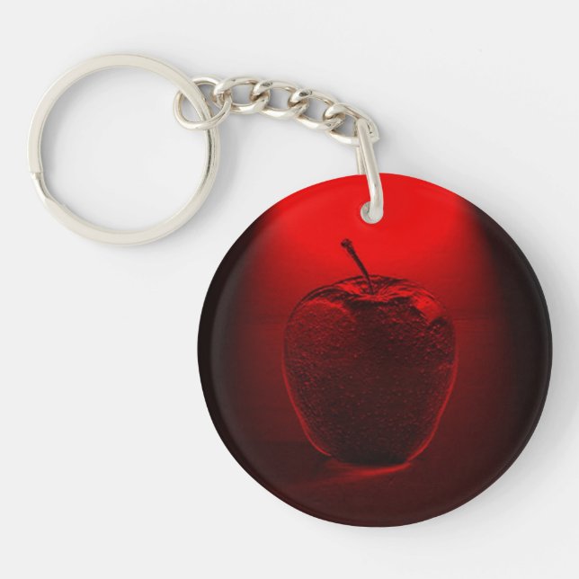 Porte-clefs Pomme rouge cristallisée (Devant)
