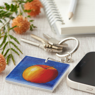 Porte-clefs Pomme rouge - Peinture de la vie morte