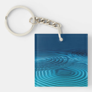 Porte-clefs Pommes bleu Aqua