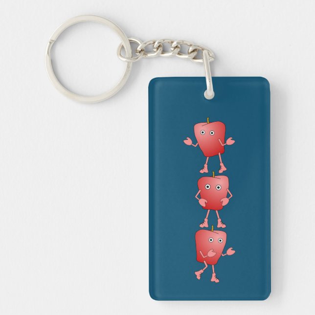 Porte-clefs Pommes verticales (Devant)