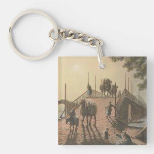 Porte-clefs Ponte piccolo, Petit pont dans le village islamiqu