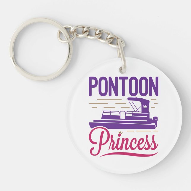Porte-clefs Pontoon Princess Pontooning Bateau à moteur (Devant)