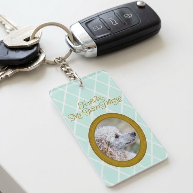 Porte-clefs Poodle Photo Keychain – Forever My Best Friend (Créateur téléchargé)
