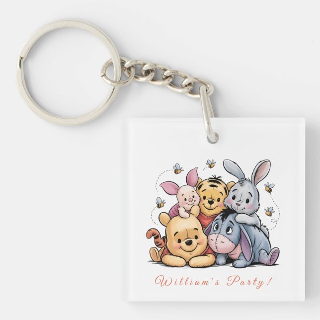 Porte-clefs Pooh & ses amis Pastel (Devant)