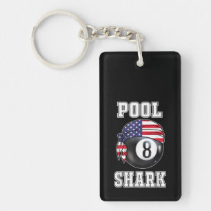 Porte-clefs Pool Shark Jersey Cool Poison Top Bar Billiards
