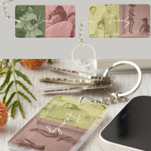 Porte-clefs Pop Art Family Photo Collage Porte - clé