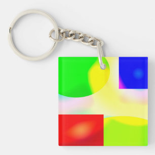 Porte-clefs Pop art réflexion