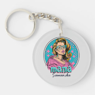 Porte-clefs Pop Art Retro Personnalisé (8)