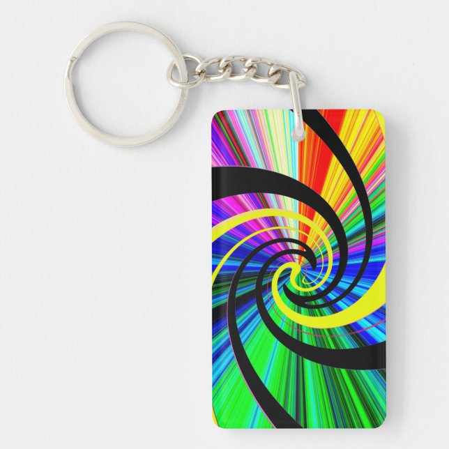 Porte-clefs Pop psychédélique (Devant)