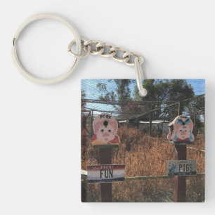 Porte-clefs Porc Chop, Fun Pigs, Idaho Drôle Signes