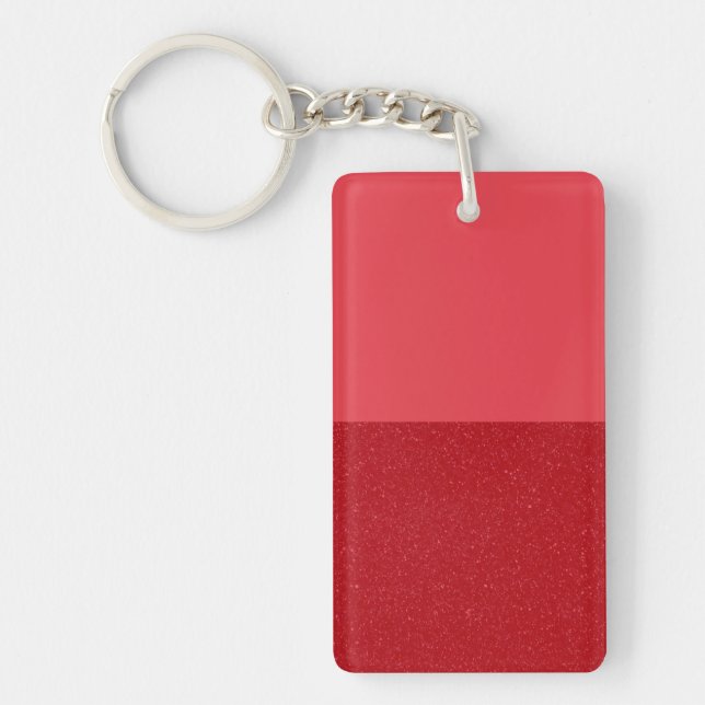 Porte-clefs Porte - clé à double texture rouge tomate personna (Devant)