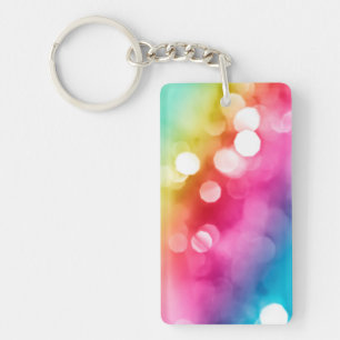Porte-clefs Porte - clé abstrait d'acrylique de lueur