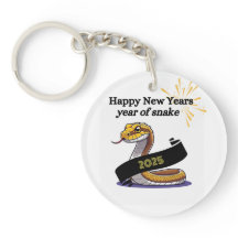 Porte - clé acrylique 2025 : Année du serpent