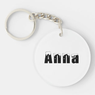 Porte-clefs Porte - clé acrylique - Anna pour Noël
