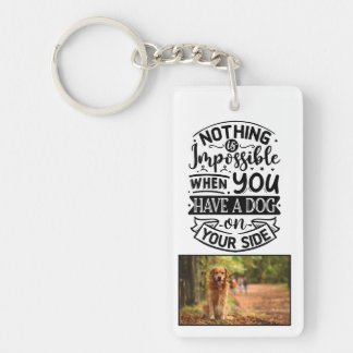 Porte-clefs Porte - clé acrylique Appréciation du chien